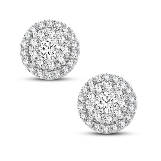 14K 1.01CT Diamond Earring