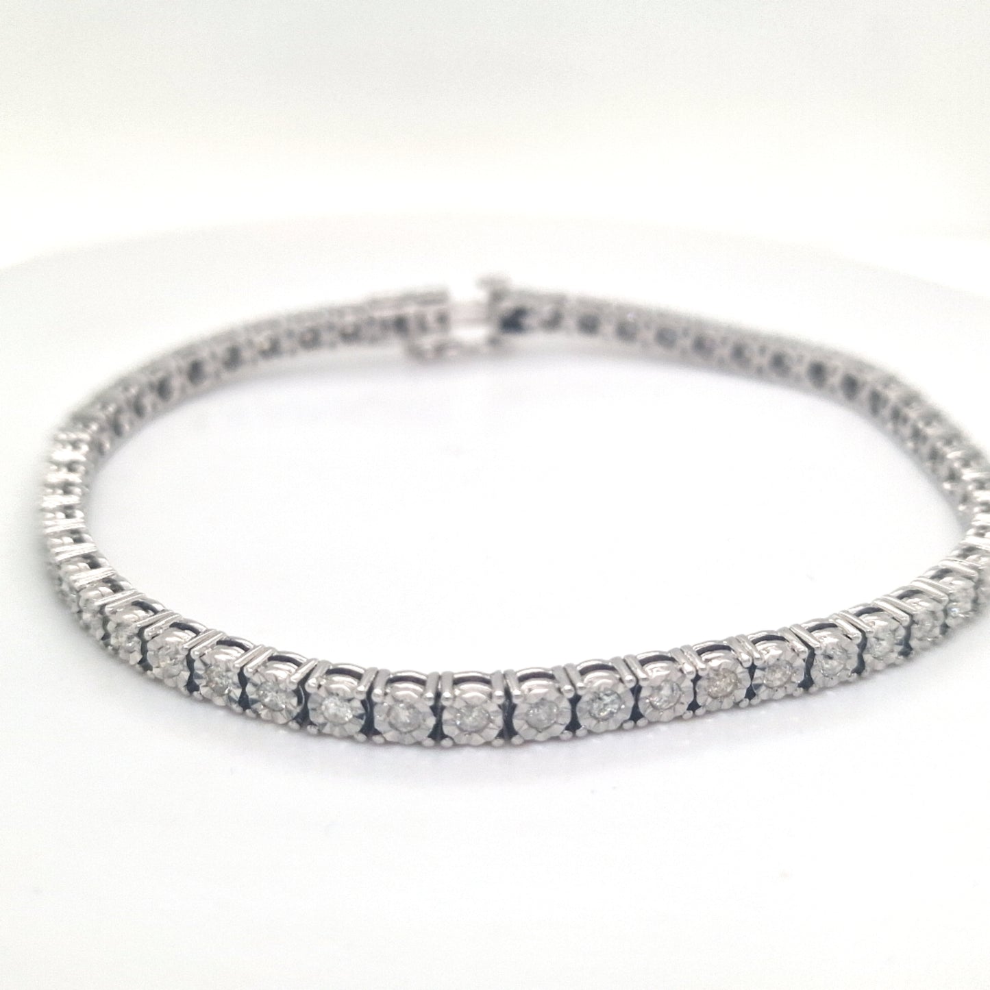 10K 1.98-1.98CT D-BRACELET MEN RDS FANUC SIZE 8.5 INCH 3.92MM