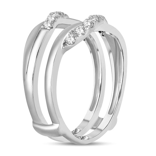 14K 0.38 CT Diamond RING GUARD