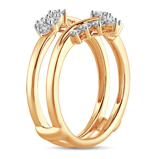 14K 0.66 CT Diamond Ring Guard