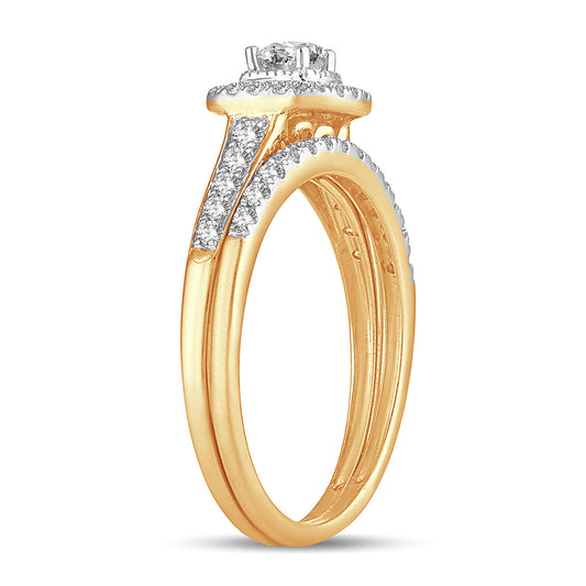 14K 0.50CT DIAMOND BRIDAL RING