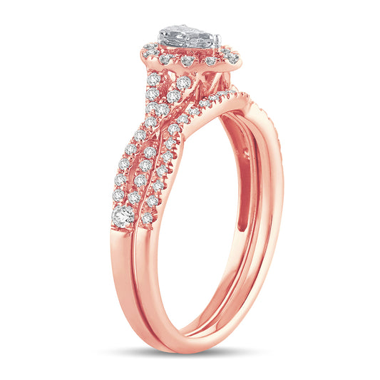 14K 0.50CT Fancy Cut Bridal Ring