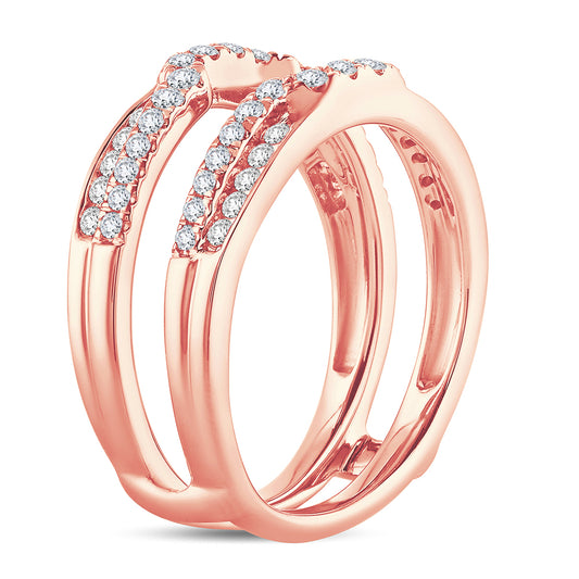 14K 0.50CT Diamond RING GUARD