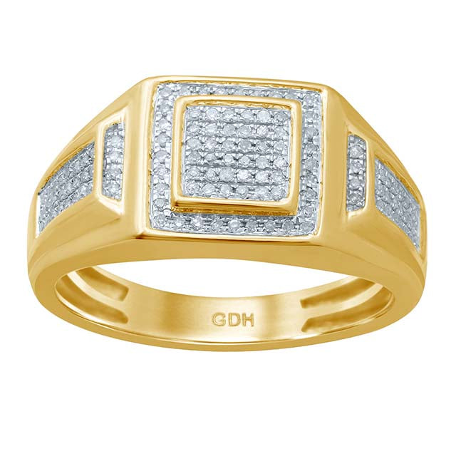 10K 0.24-0.27CT D-RING MEN RDS