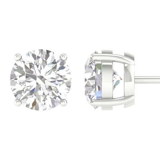 14K 1.00CT Certified Lab Grown Diamond Earrings ( IGI Certified )