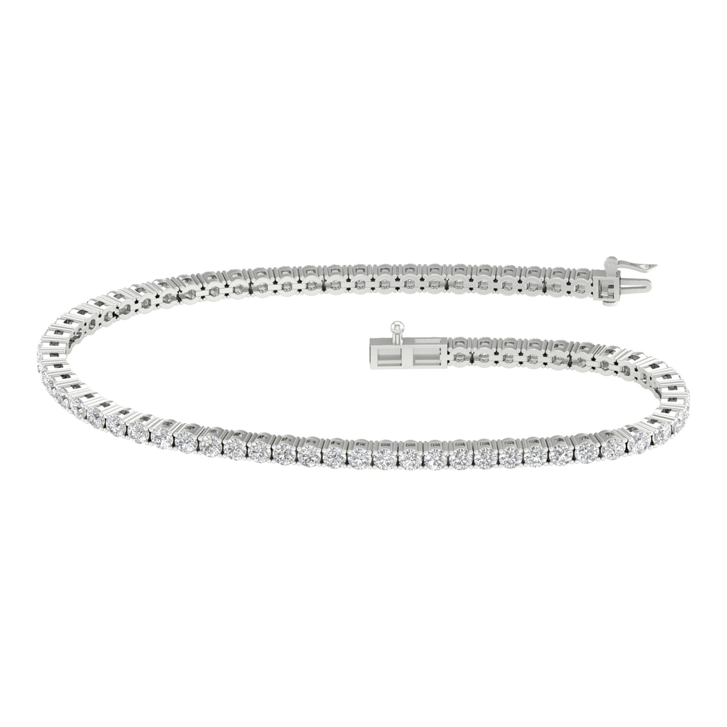 14K 4.00CT Certified Lab Grown Diamond Bracelet