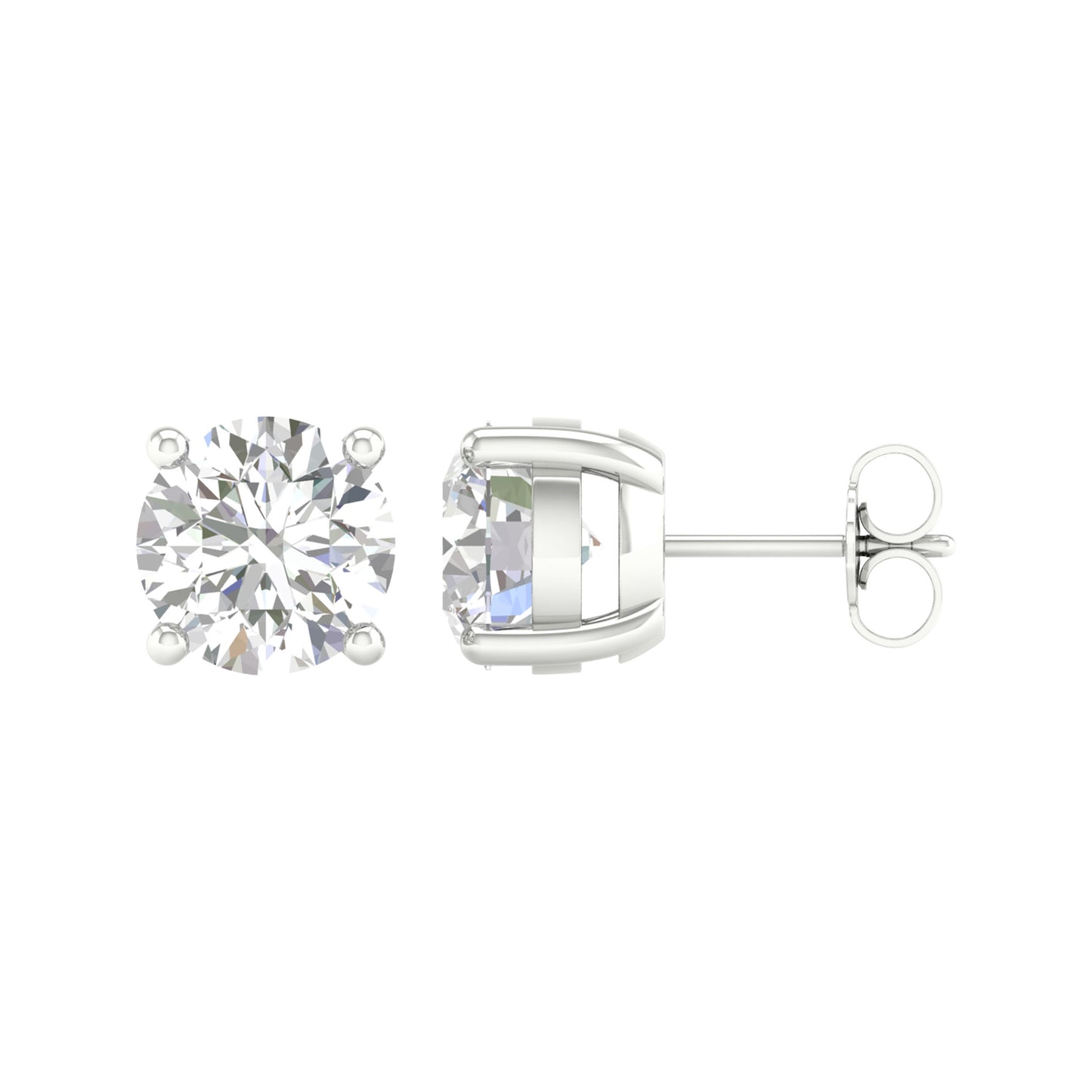 14K 5.00CT Lab Grown Earrings