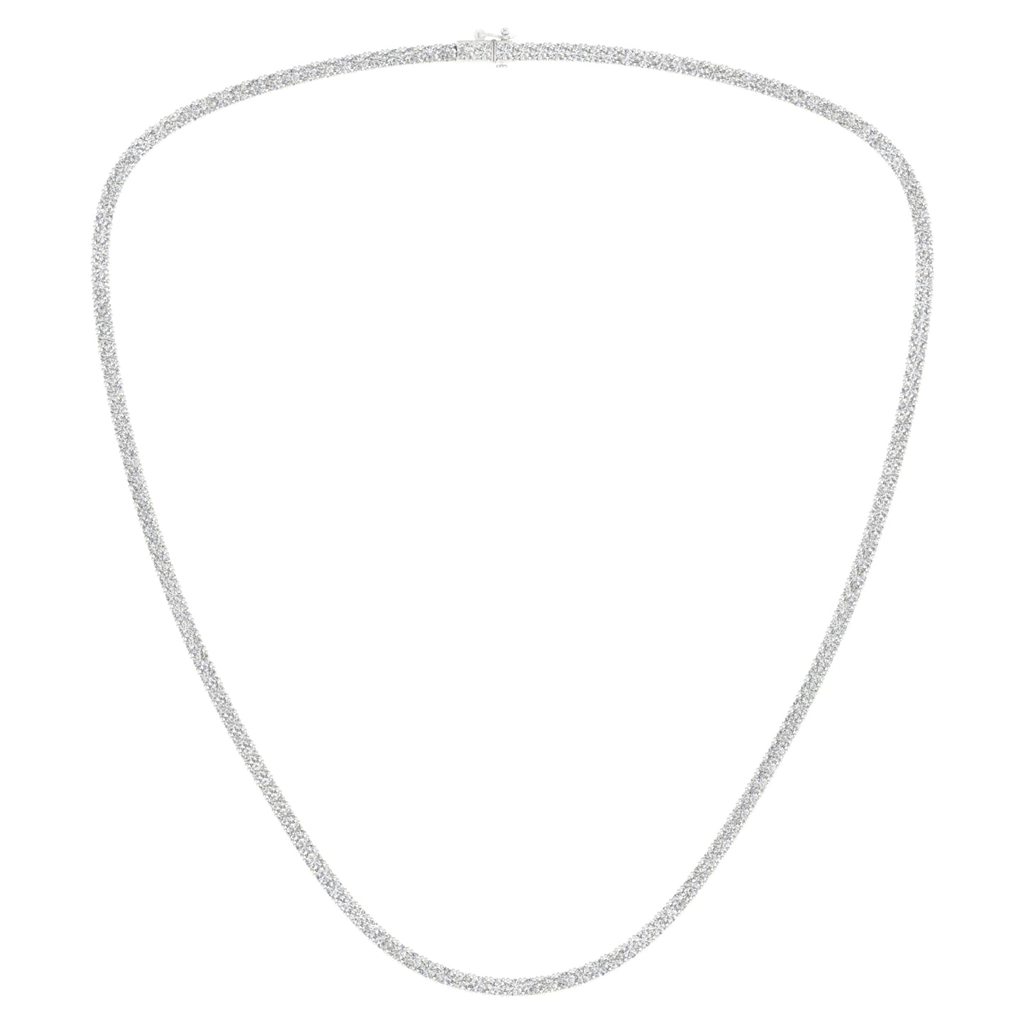 14K 15.00CT Certified Lab Grown Diamond Necklace ( IGI Certified )