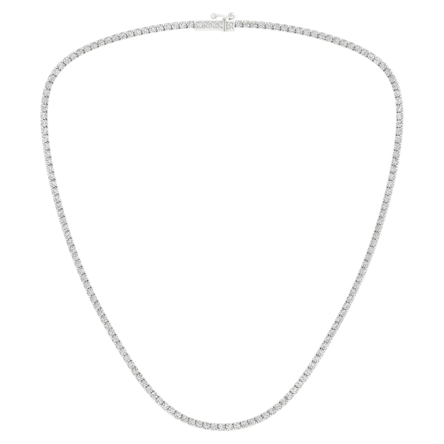 14K 7.00CT Certified Lab Grown Diamond Necklace ( IGI Certified )