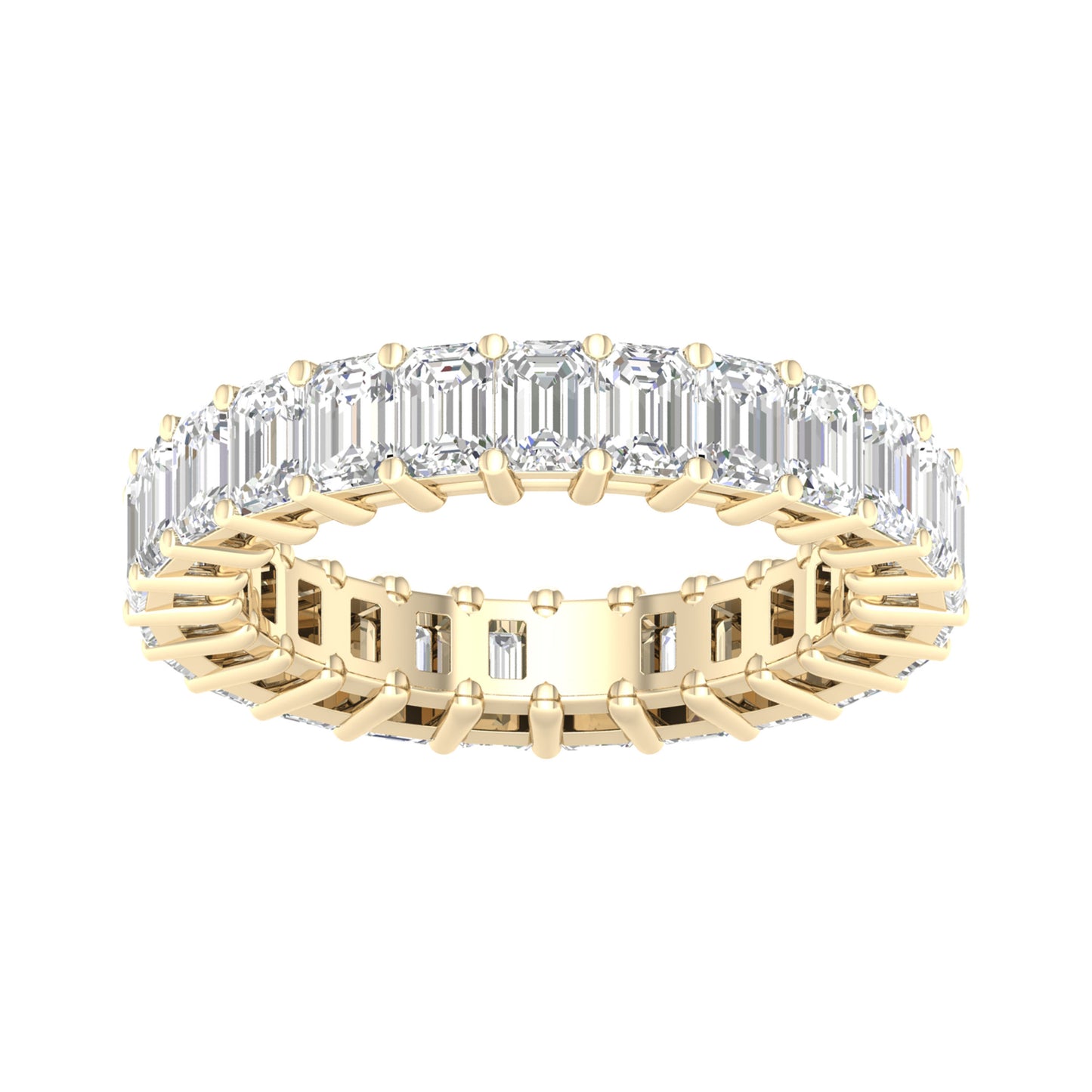 14K 5.00CT Certified Lab Grown Diamond Bands ( IGI Certified )