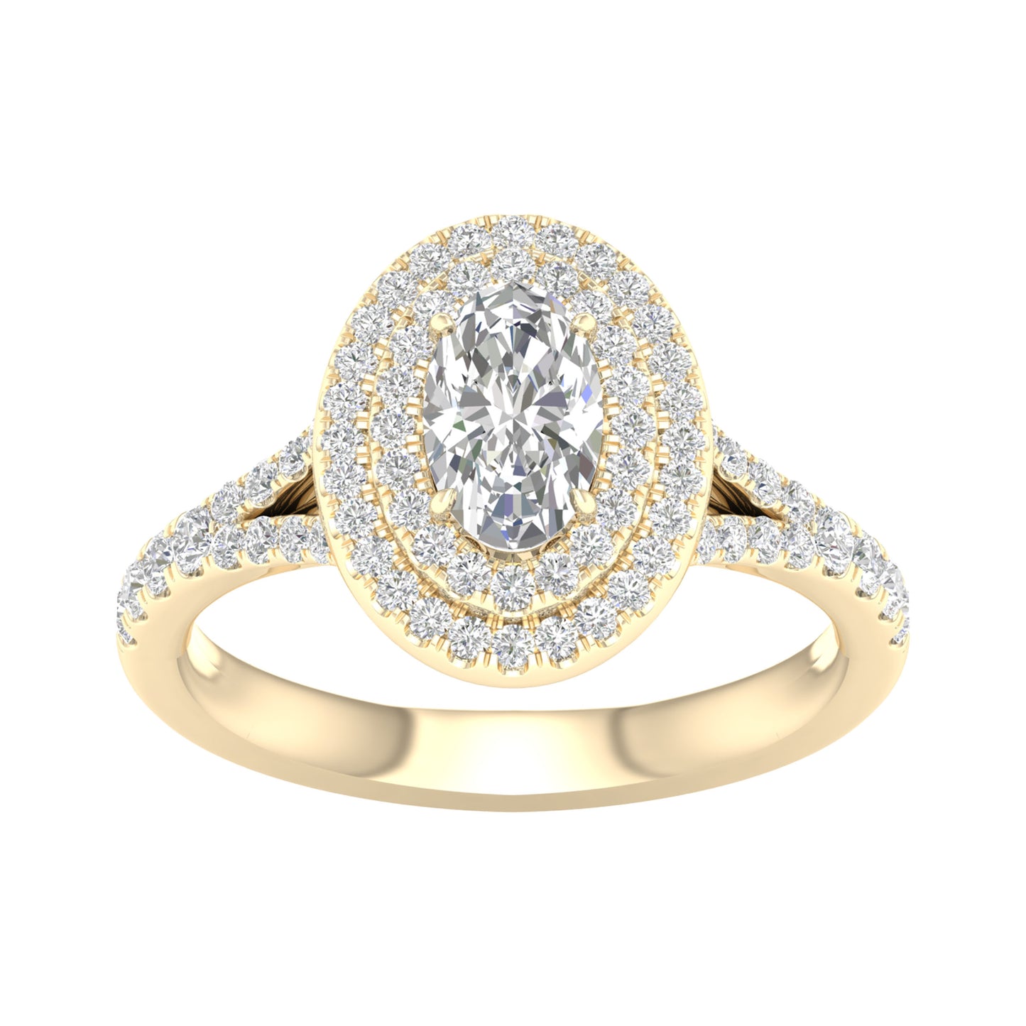 14K 1.50CT Certified Lab Grown Diamond Ring ( IGI Certified )