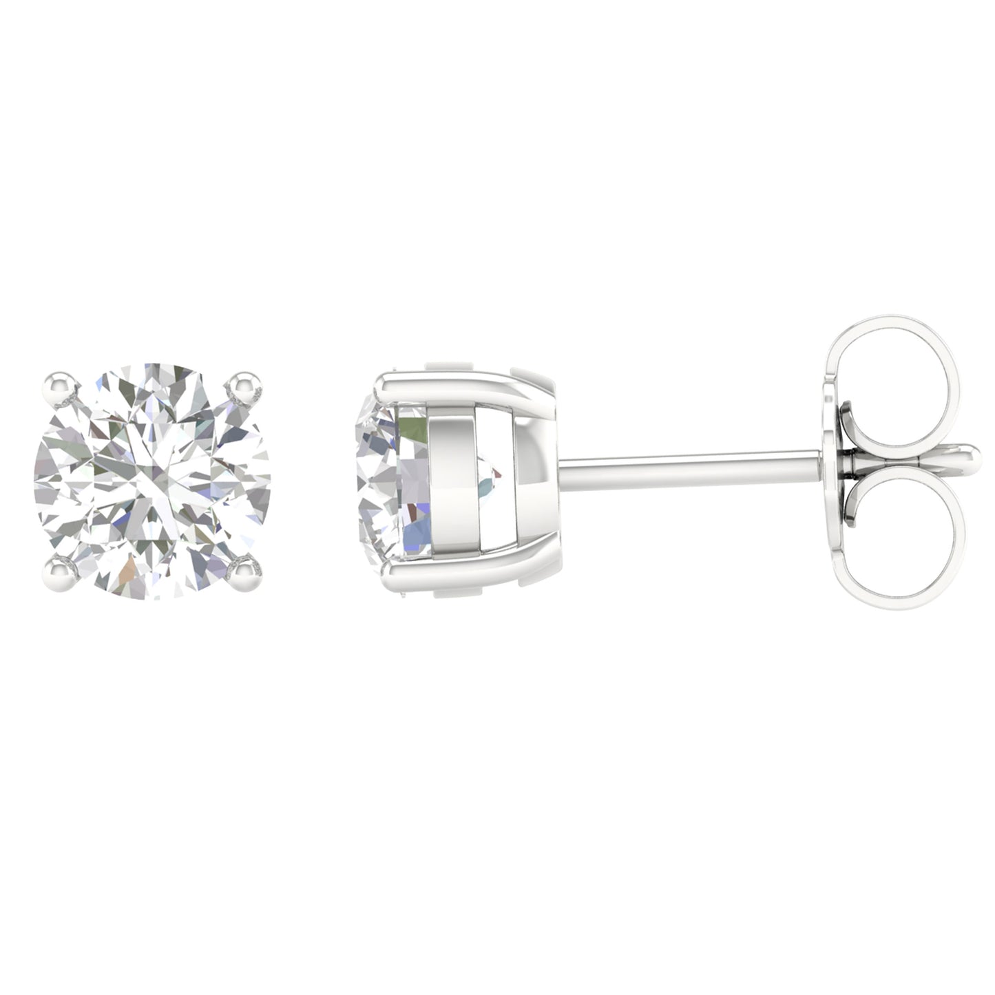 14K 4.00CT Certified Lab Grown Diamond Earring ( IGI Certified )