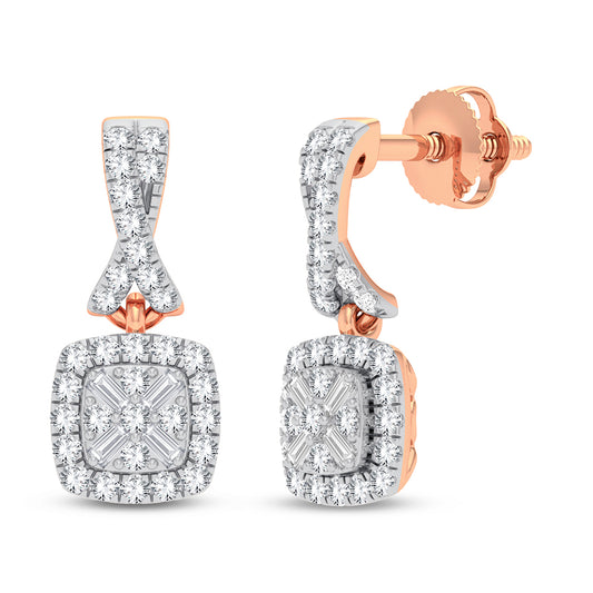 10K 0.33CT DIAMOND EARRING