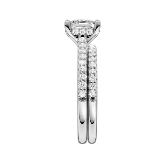 Platinum 2.50CT Lab Diamond Bridal Ring