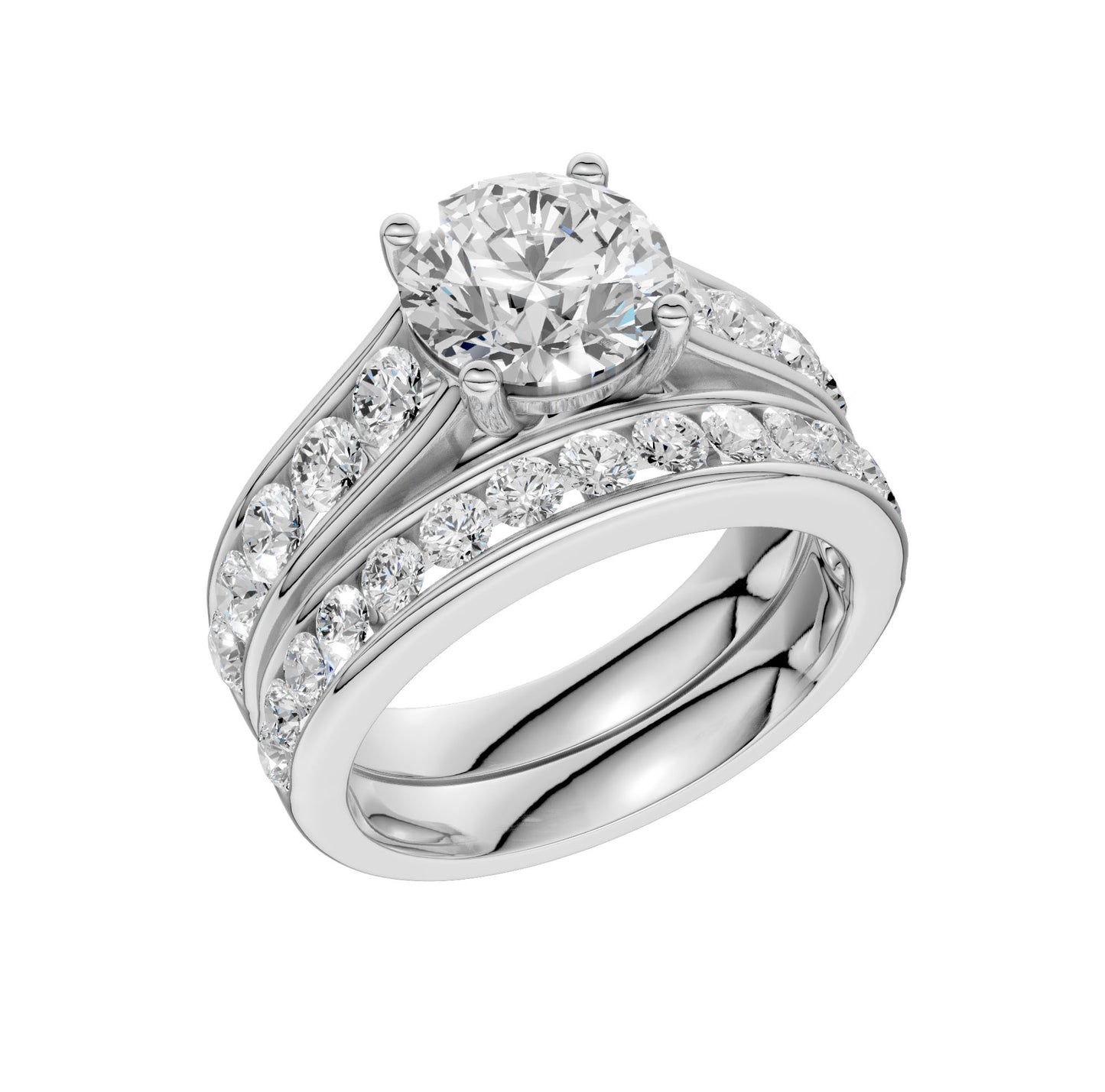 14K 3.33CT Lab Grown Diamond Bridal