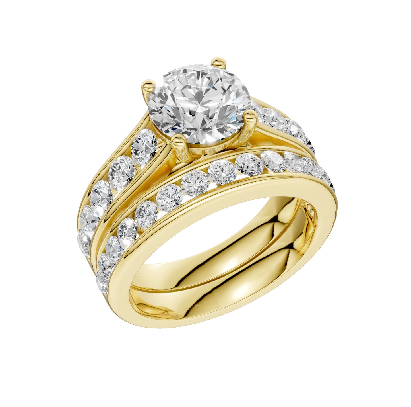 14K 3.33CT Lab Grown Diamond Bridal