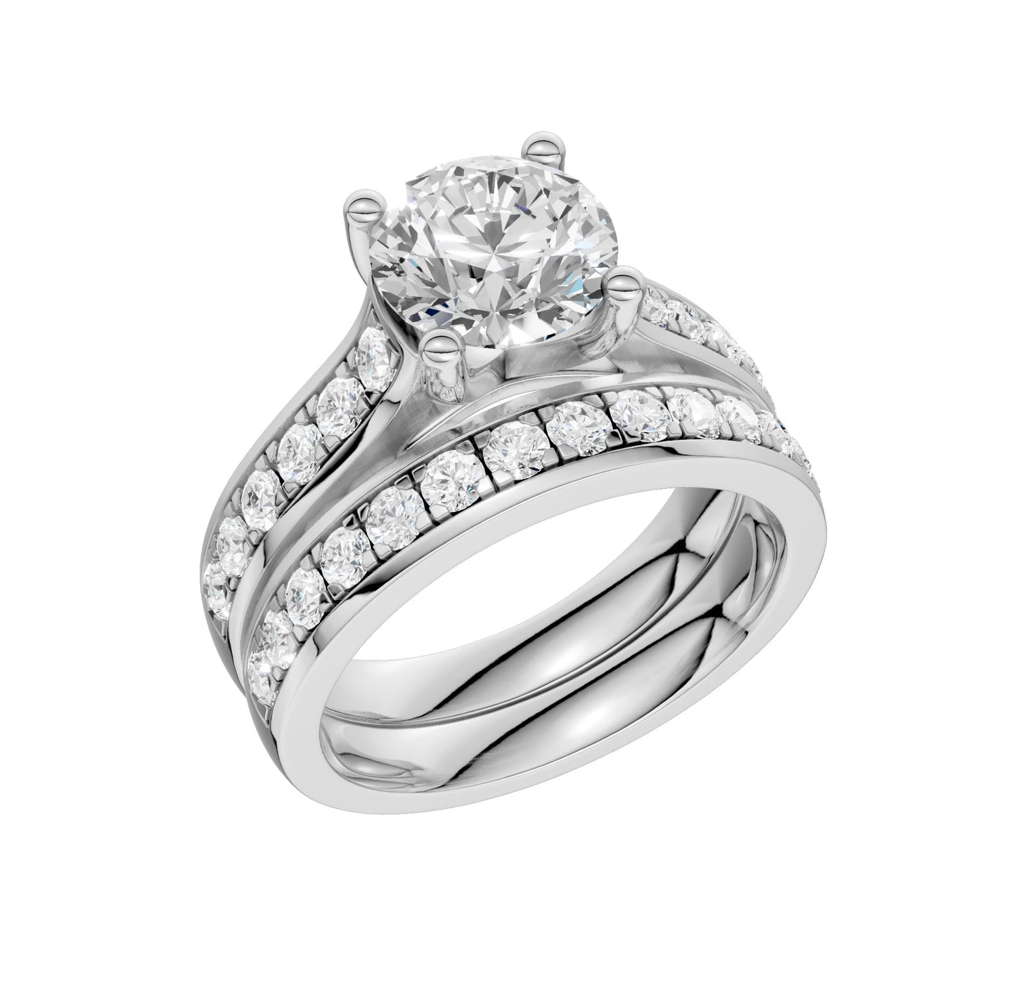 14K 3.00CT Lab Grown Diamond Bridal