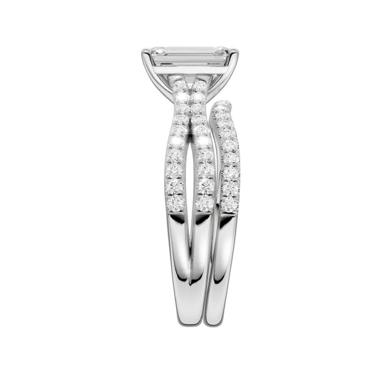 14K 2.40CT Lab Grown Diamond Bridal Set