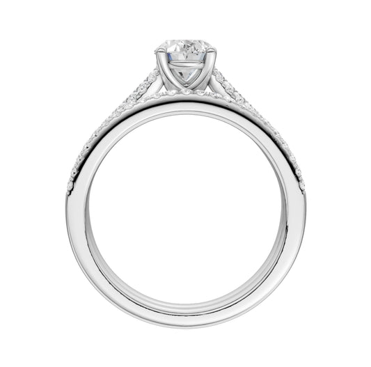 14K 1.40CT Lab Grown Bridal Set