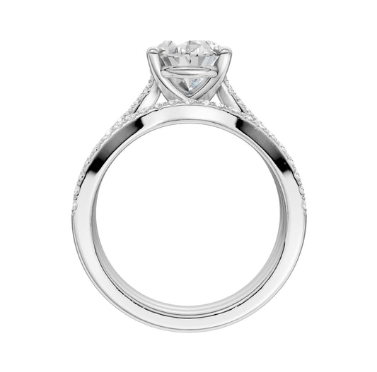 14K 1.40CT Lab Diamond Bridal Set