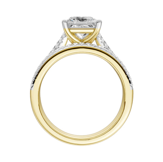 Certified Lab Grown 14K 2.40CT Diamond Bridal Set