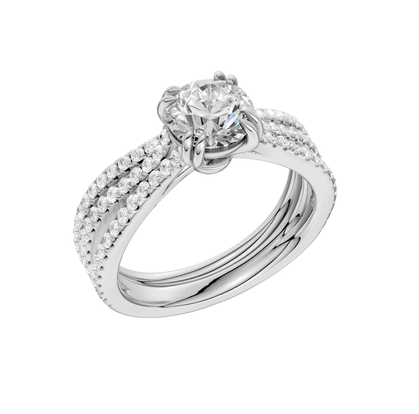 Certified Lab Grown 14K 1.50CT Diamond Bridal Set