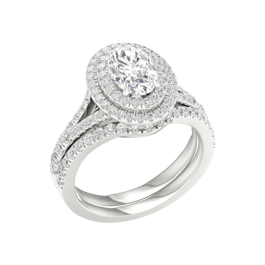 14K 1.75CT Lab Grown Diamond Bridal Set