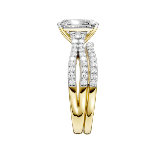 14K 2.40CT Lab Grown Diamond Bridal Set