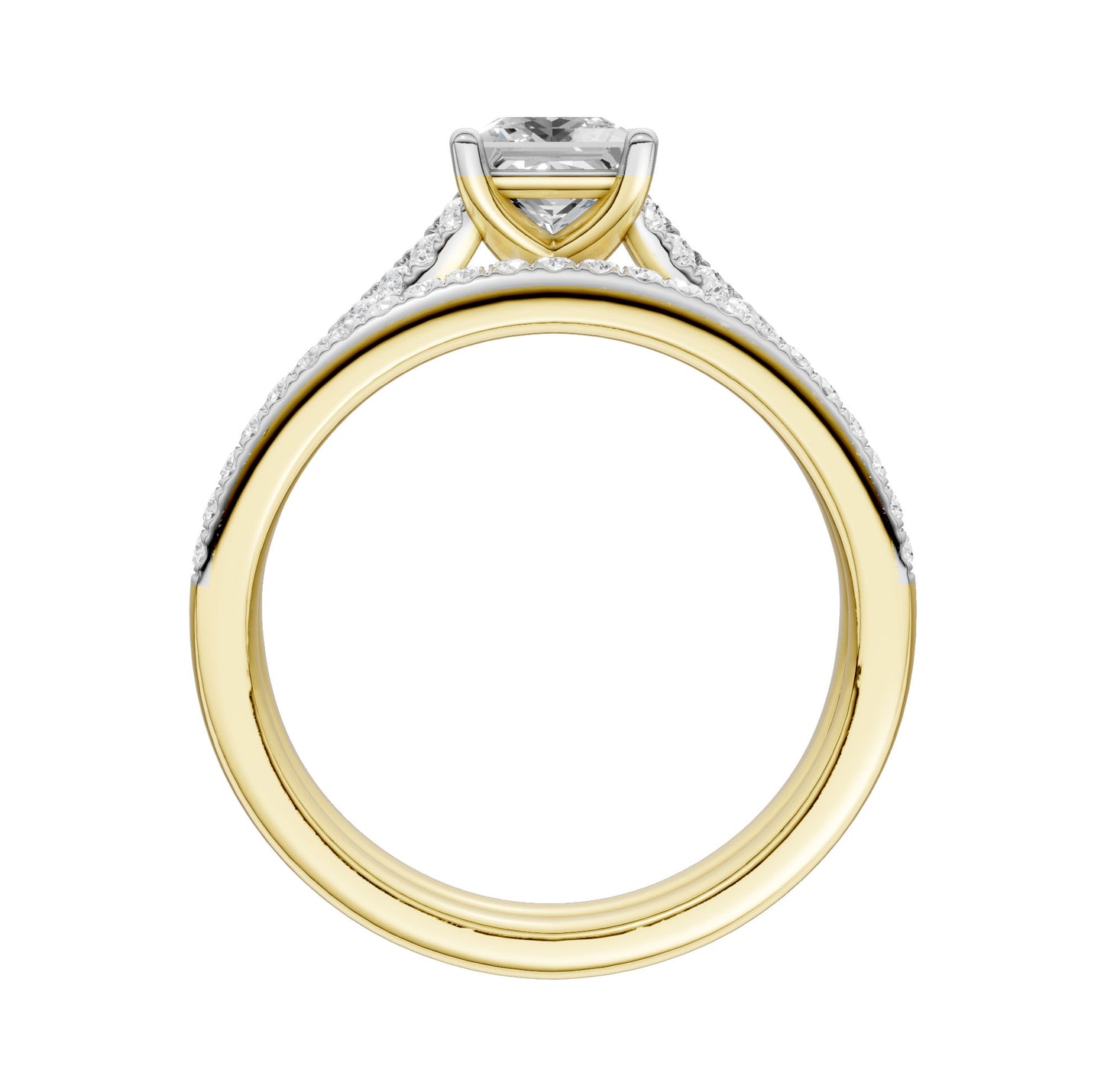 Certified Lab Grown 14K 1.40CT Diamond Bridal Set