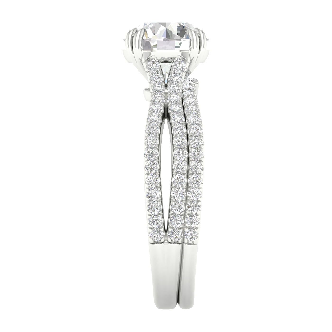 Certified Lab Grown 14K 2.50CT Diamond Bridal Set