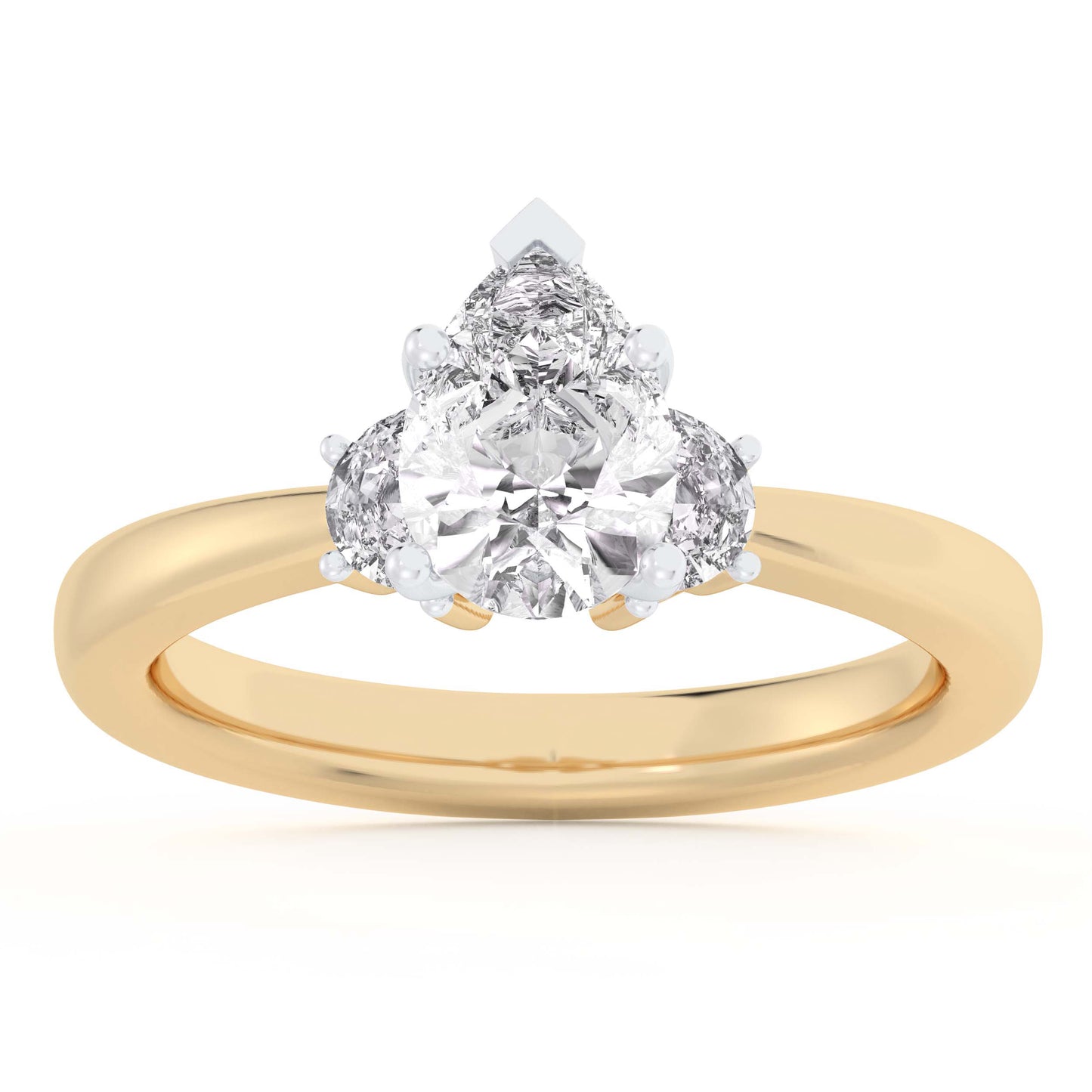 14K 1.25CT Lab Grown Engagement Ring