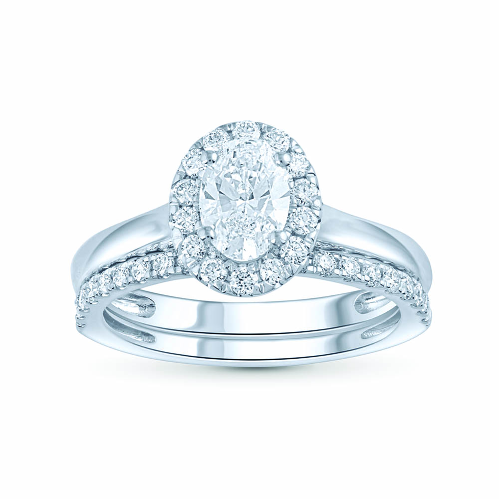 14K 1.16CT Lab Grown Diamond Bridal Set