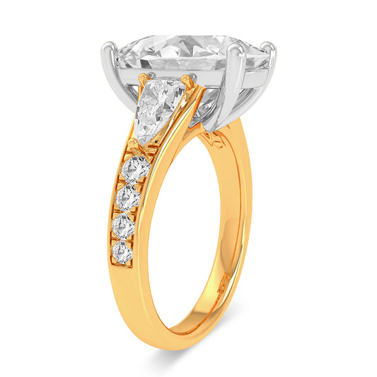 14K 3.90CT Certified Lab Grown Diamond Ring