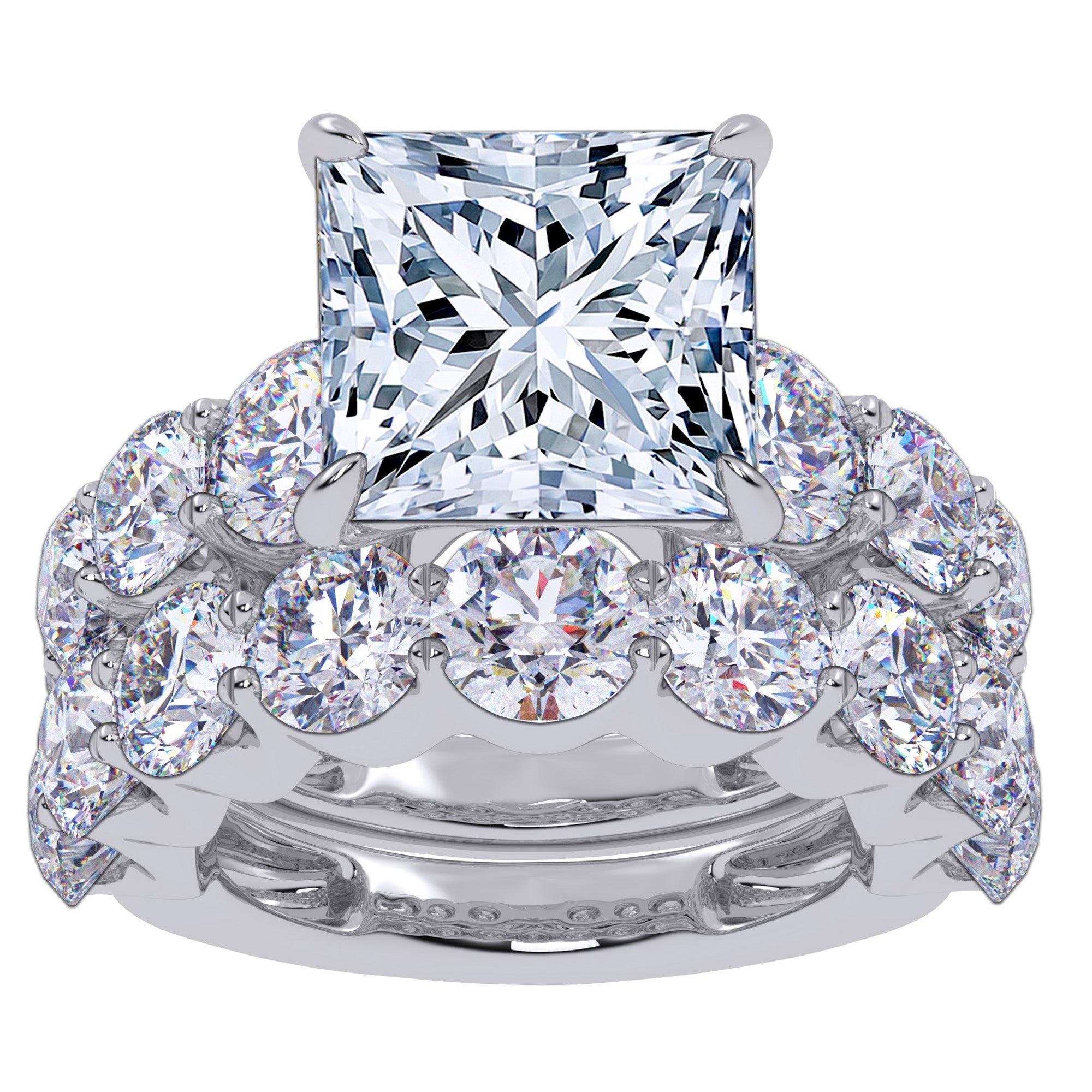 14K Certified Lab Grown Diamond Bridal Set – Amor Jewelers