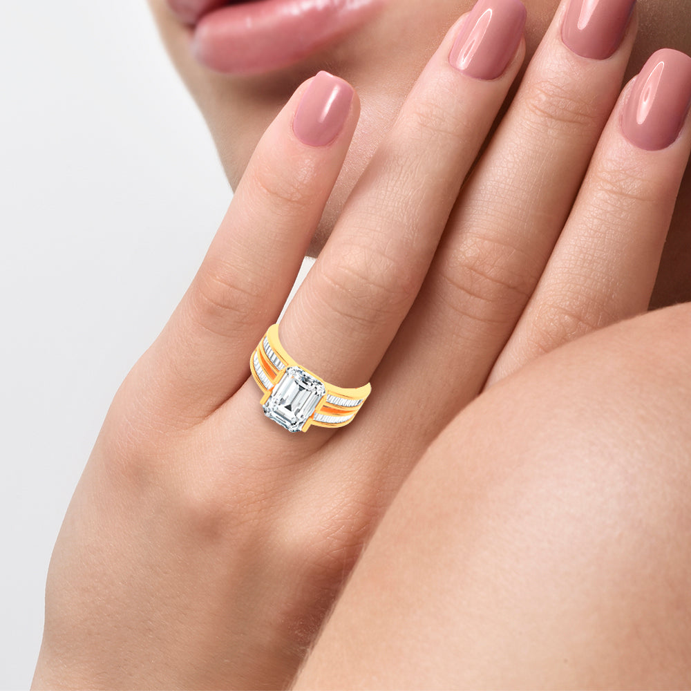 14K 5.46CT Diamond Engagement Ring