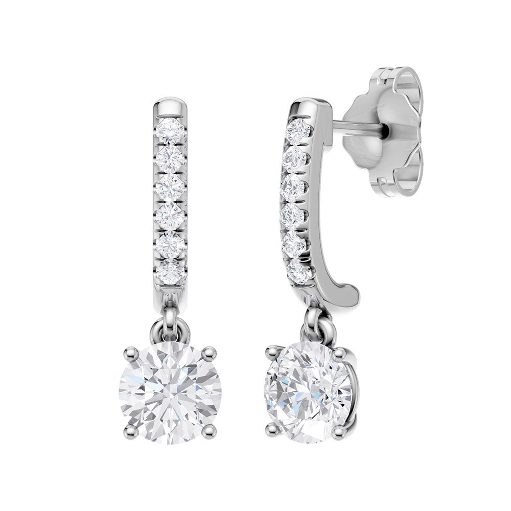 14K 1.10ct Certified Lab Grown Diamond Earrings
