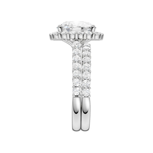 14K 4.00CT DIAMOND BRIDAL SET