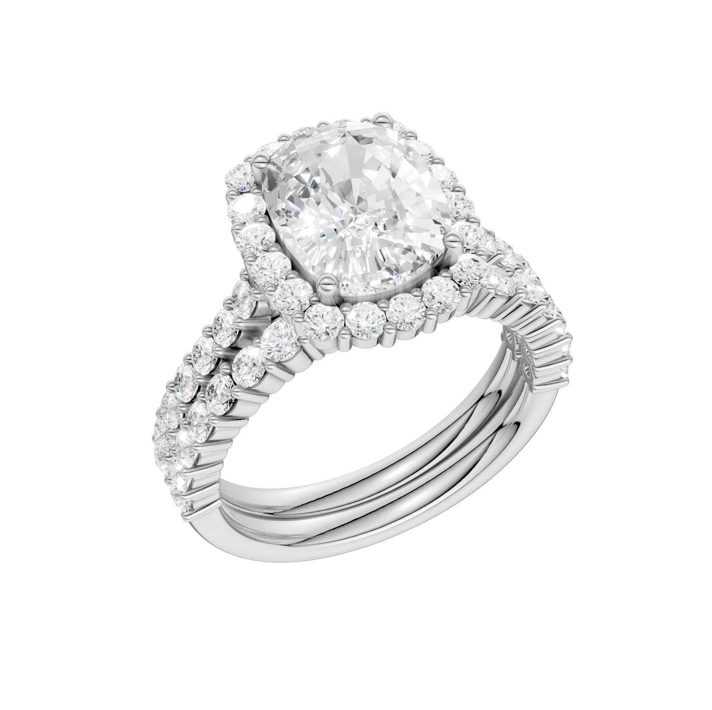 14K 4.00CT DIAMOND BRIDAL SET