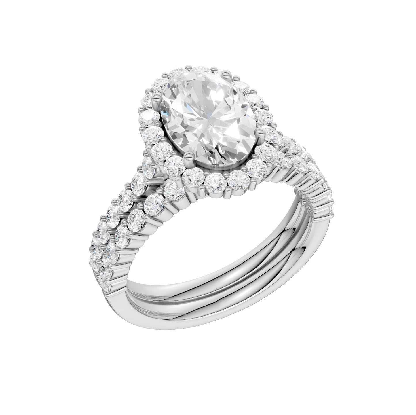 14K 3.00CT DIAMOND BRIDAL SET