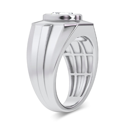 14K 3.00CT Lab Diamond Mens Ring