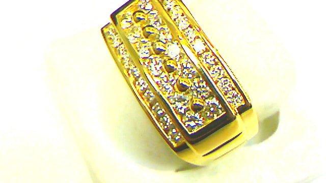 10K 1.48-1.49-1.52CT D-RING MEN RDS DARK