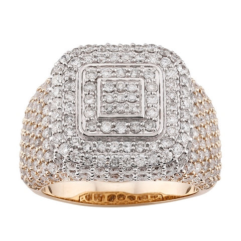 10K 3.81CT D-RING MEN RDS DARK