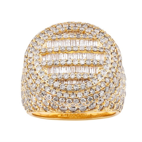 10K 6.63CT D-RING MEN BAGS/RDS DARK