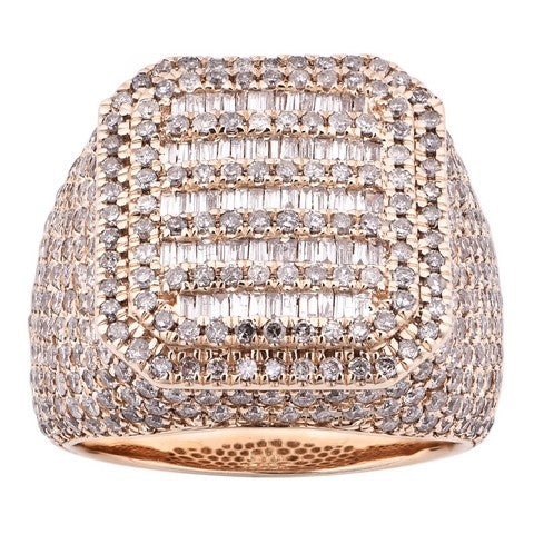 10K 4.26CT D-RING MEN BAGS/RDS