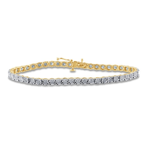 10K 1.96-2.06CT D-BRACELET LDS RDS FANUC P4 SIZE 7 INCH 3.45 MM