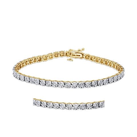 10K 0.96-1.11CT D-BRACELET LDS RDS P2 FANUC 7 INCH 3.45-3.70 MM