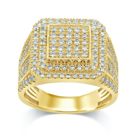 10K 1.89-1.93CT D-RING MEN RDS MP DARK