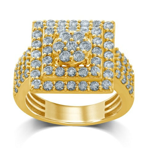 10K 2.71-2.80CT D-RING MEN RDS DARK