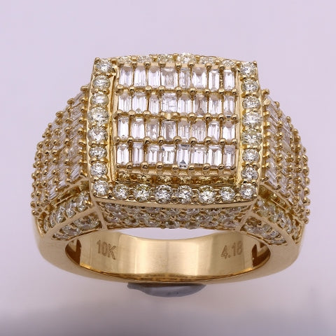 10K 4.18CT D-RING MEN FSBAG/TPR/RDS DARK