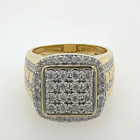 10K 1.53CT D-RING MEN RDS DARK